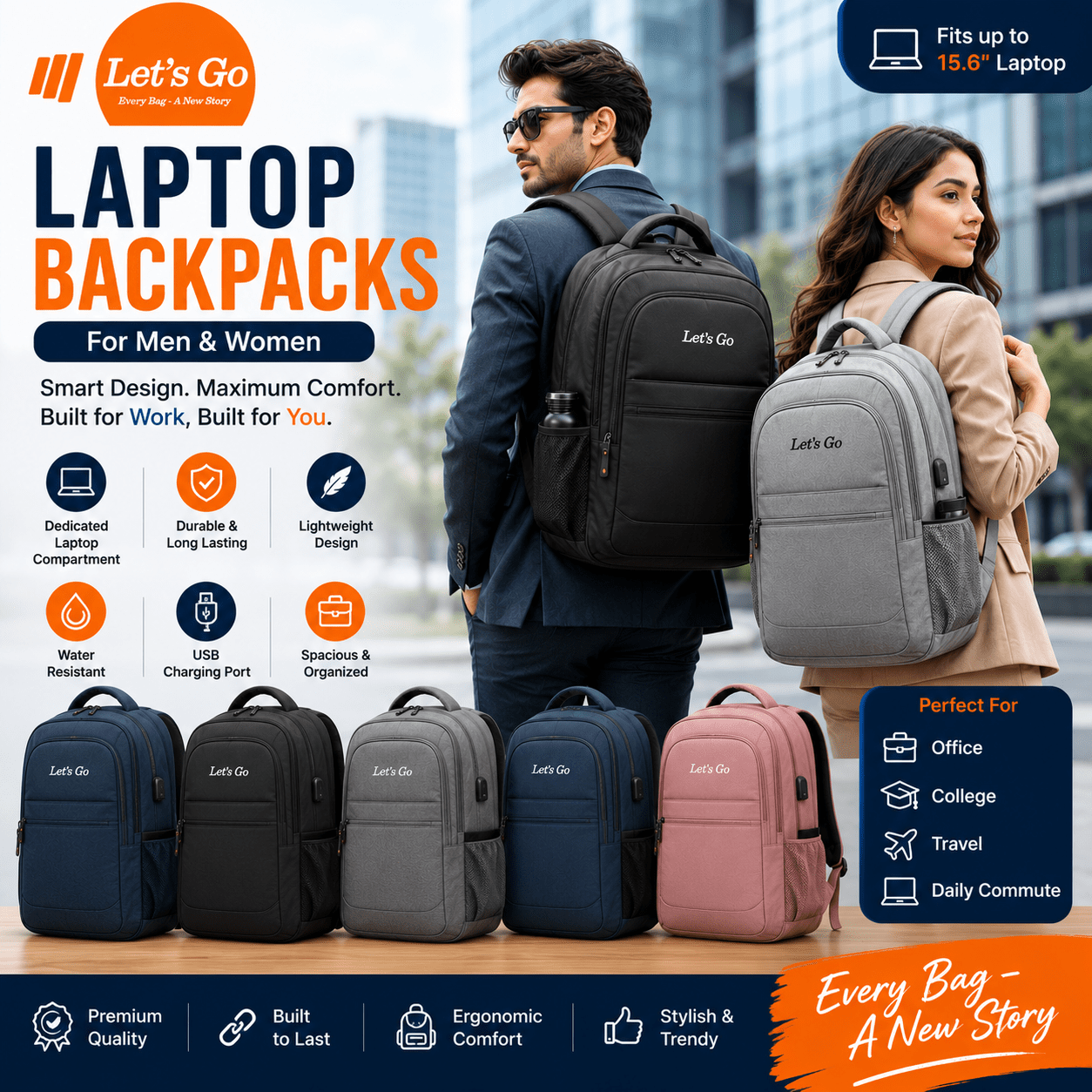 Laptop Backpacks - Let's Go