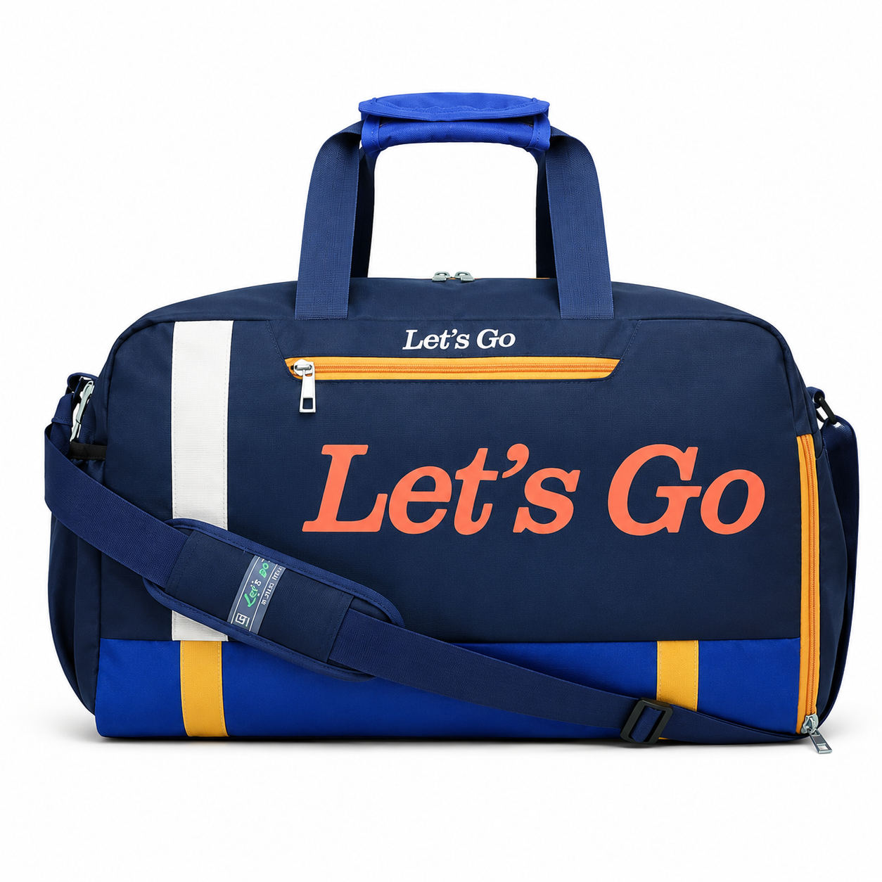 Let’s Go 35L Travel & Gym Duffel Bag for Men & Women | Water-Resistant Polyester | Shoe Compartment | Adjustable Shoulder Strap | Lightweight Multipurpose Sports & Weekend Bag