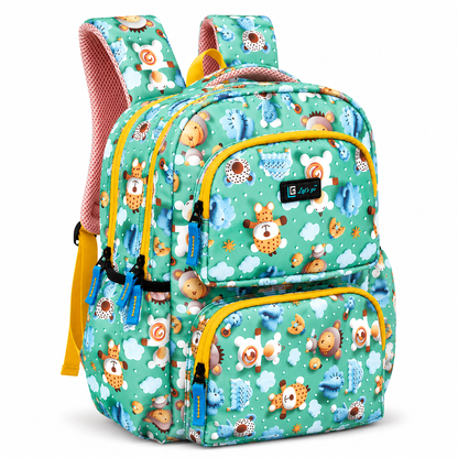Let’s Go Floral Kids School Backpack for Girls & Boys | Lightweight 18L Backpack for School, Travel & Everyday Use