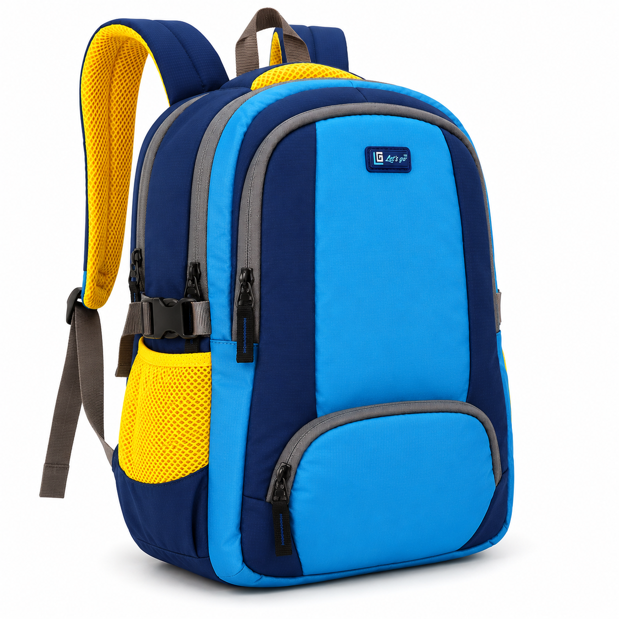 Let’s Go Stylish Laptop Backpack for Men & Women | School, College, Office & Travel Bag | Lightweight Casual Backpack with Spacious Compartments