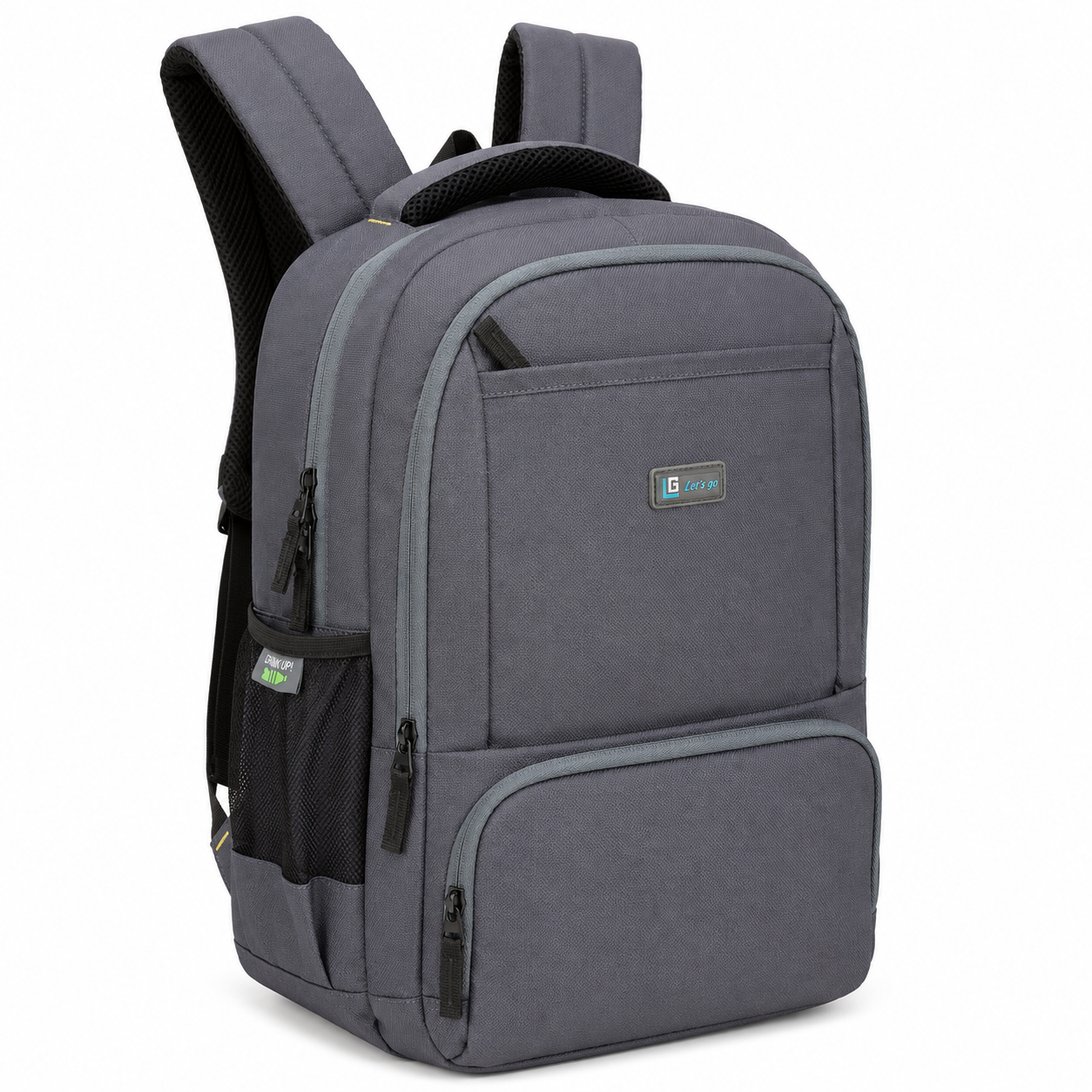 Let's Go® 32L Premium Laptop Backpack for Men & Women |Travel Backpack | Office, College, School & Daily Use | Fits Up to 15.6 Inch Laptop | Lightweight Blue Backpack