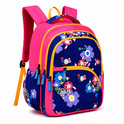 Let’s Go Stylish Printed Backpack for Girls | School, College, Travel & Daily Use Lightweight Backpack
