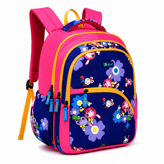 Let’s Go Stylish Printed Backpack for Girls | School, College, Travel & Daily Use Lightweight Backpack