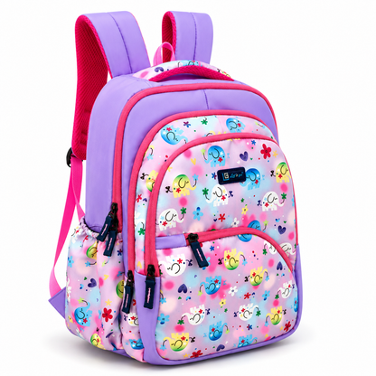Let’s Go Stylish Printed Backpack for Girls | School, College, Travel & Daily Use Lightweight Backpack