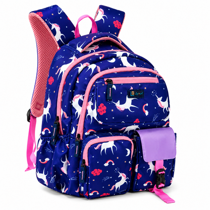 Let’s Go Floral Printed Backpack for Girls | School, College & Travel Bag