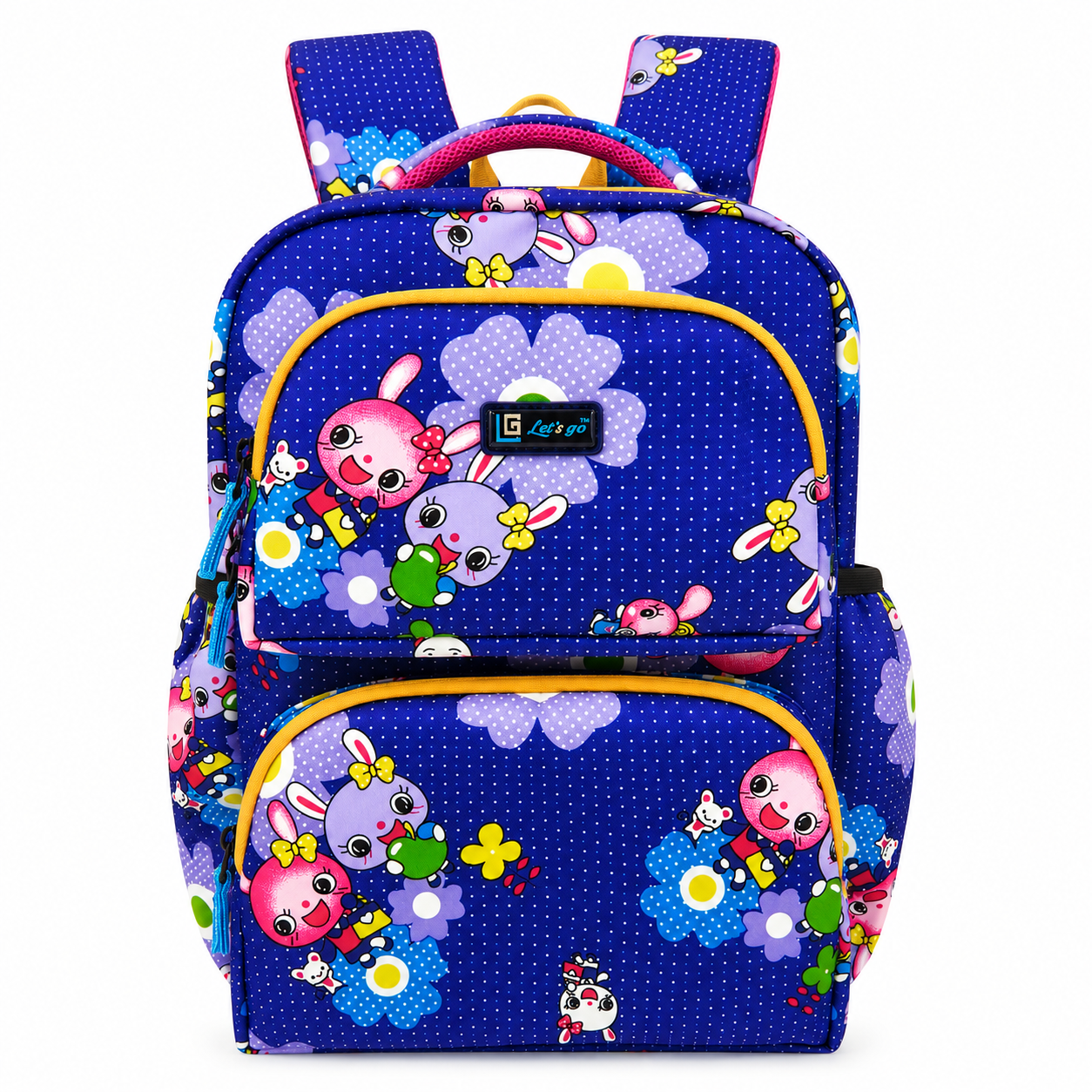 Let’s Go Floral Kids School Backpack for Girls & Boys | Lightweight 18L Backpack for School, Travel & Everyday Use