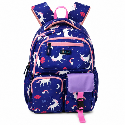 Let’s Go Floral Printed Backpack for Girls | School, College & Travel Bag