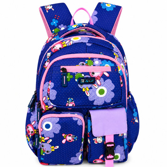 Let’s Go Floral Printed Backpack for Girls | School, College & Travel Bag