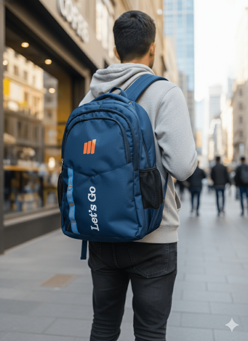 30 L Laptop Backpack for Travel, Office & College Bags - Let's Go