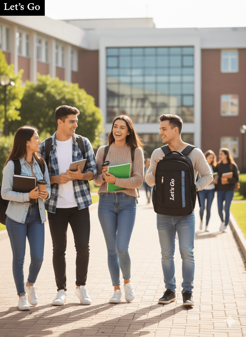 33L Laptop Backpack for Travel, Office & College (Blue/Black) - Let's Go