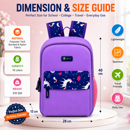 Let’s Go Stylish & Trendy Casual Backpack For Girls – School, College & Travel Bag