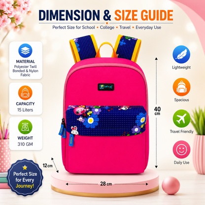 Let’s Go Stylish & Trendy Casual Backpack For Girls – School, College & Travel Bag