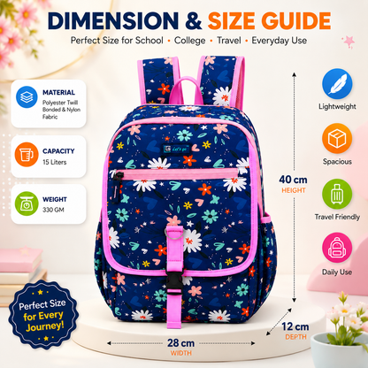 Let’s Go Stylish & Trendy Casual Backpack For Girls – School, College & Travel Bag