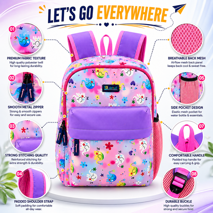Let’s Go Stylish & Trendy Casual Backpack For Girls – School, College & Travel Bag