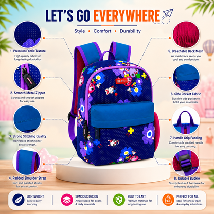 Let’s Go Stylish & Trendy Casual Backpack For Girls – School, College & Travel Bag