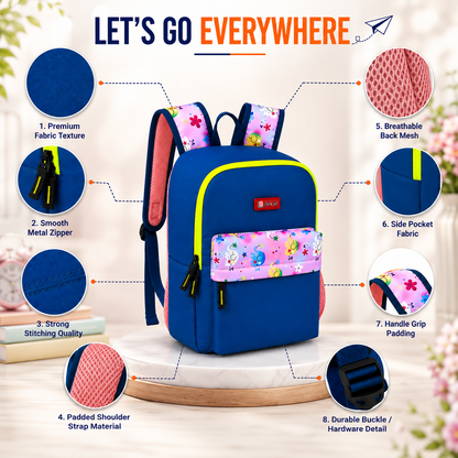 Let’s Go Stylish & Trendy Casual Backpack For Girls – School, College & Travel Bag