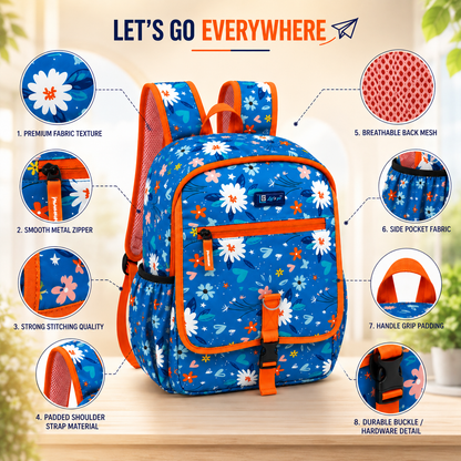 Let’s Go Stylish & Trendy Casual Backpack For Girls – School, College & Travel Bag