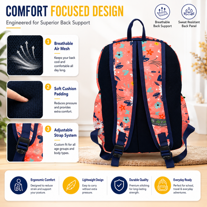 Let’s Go Stylish & Trendy Casual Backpack For Girls – School, College & Travel Bag