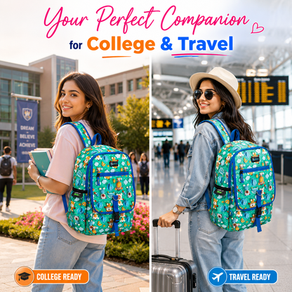 Let’s Go Stylish & Trendy Casual Backpack For Girls – School, College & Travel Bag