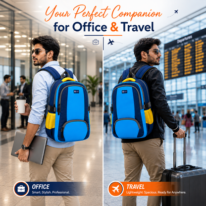 Let’s Go Stylish Laptop Backpack for Men & Women | School, College, Office & Travel Bag | Lightweight Casual Backpack with Spacious Compartments