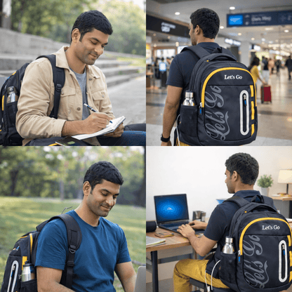 Let’s Go 30L Premium Unisex Travel & Lifestyle Backpack – Lightweight, Water - Resistant, Multi - Compartment Bag - Let's Go