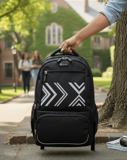 Let’s Go® 30L Unisex Travel & Laptop Backpack | Water - Resistant, Lightweight, Multi - Compartment | Black - Let's Go