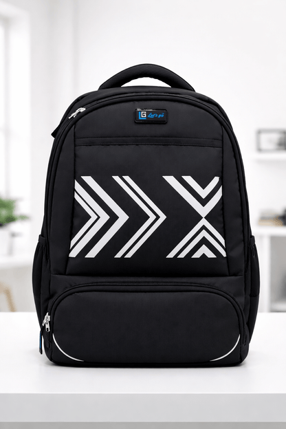 Let’s Go® 30L Unisex Travel & Laptop Backpack | Water - Resistant, Lightweight, Multi - Compartment | Black - Let's Go