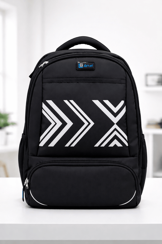 Let’s Go® 30L Unisex Travel & Laptop Backpack | Water - Resistant, Lightweight, Multi - Compartment | Black - Let's Go