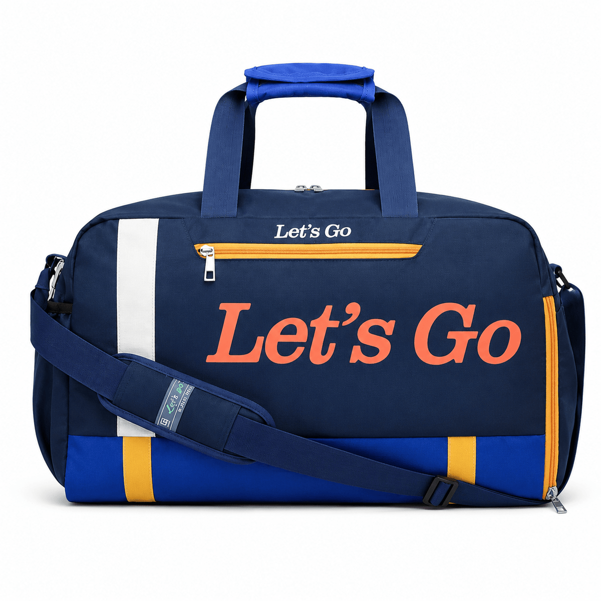 Let’s Go 35L Travel & Gym Duffel Bag for Men & Women | Water-Resistant Polyester | Shoe Compartment | Adjustable Shoulder Strap | Lightweight Multipurpose Sports & Weekend Bag - Let's Go