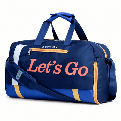 Let’s Go 35L Travel & Gym Duffel Bag for Men & Women | Water-Resistant Polyester | Shoe Compartment | Adjustable Shoulder Strap | Lightweight Multipurpose Sports & Weekend Bag - Let's Go