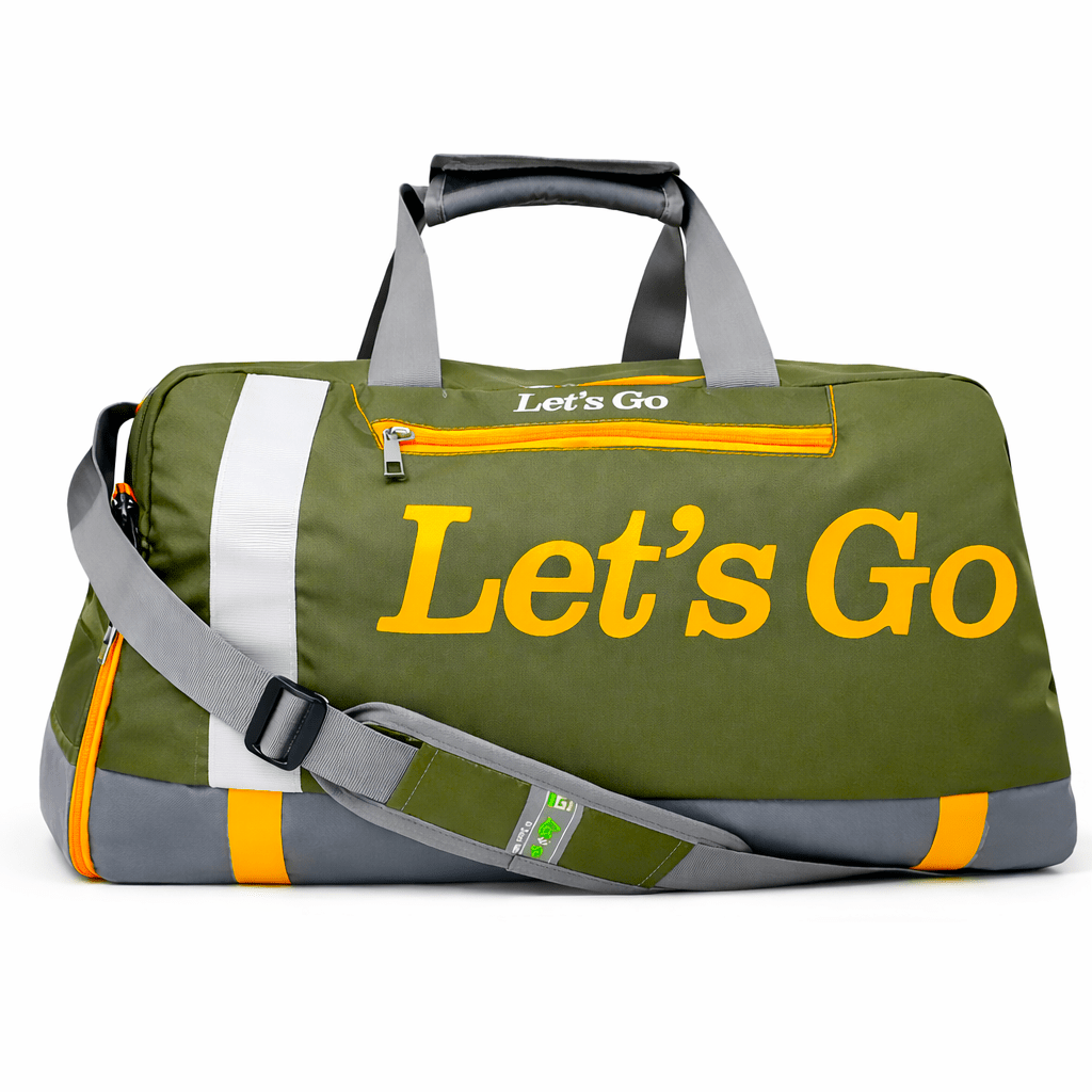 Let’s Go® 35L Travel & Gym Sports Duffel Bag, Water - Resistant, Premium, Multipurpose - Let's Go