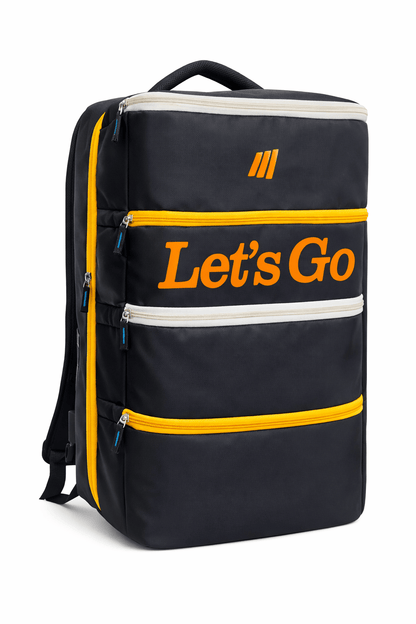 Let’s Go 40L Premium Multi - Pocket Travel Backpack, Water - Resistant, Lightweight & Laptop Compatible - Let's Go