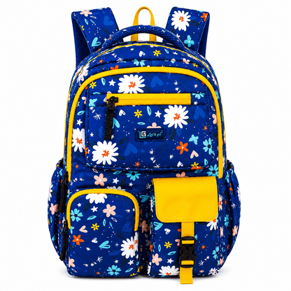 Let’s Go Floral Printed Backpack for Girls | School, College & Travel Bag - Let's Go