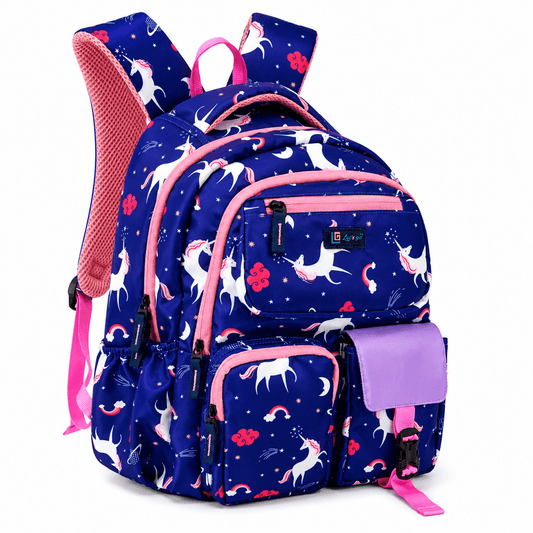 Let’s Go Floral Printed Backpack for Girls | School, College & Travel Bag - Let's Go