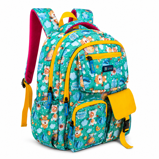 Let’s Go Floral Printed Backpack for Girls | School, College & Travel Bag - Let's Go