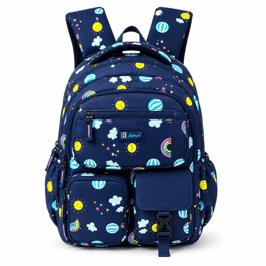 Let’s Go Floral Printed Backpack for Girls | School, College & Travel Bag - Let's Go