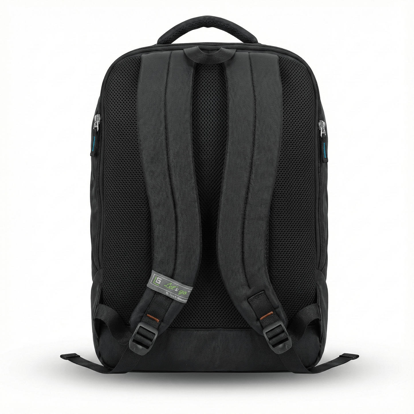 Let’s Go Premium Black Backpack – Lightweight, Stylish & Durable | Everyday Use | School • College • Travel - Let's Go