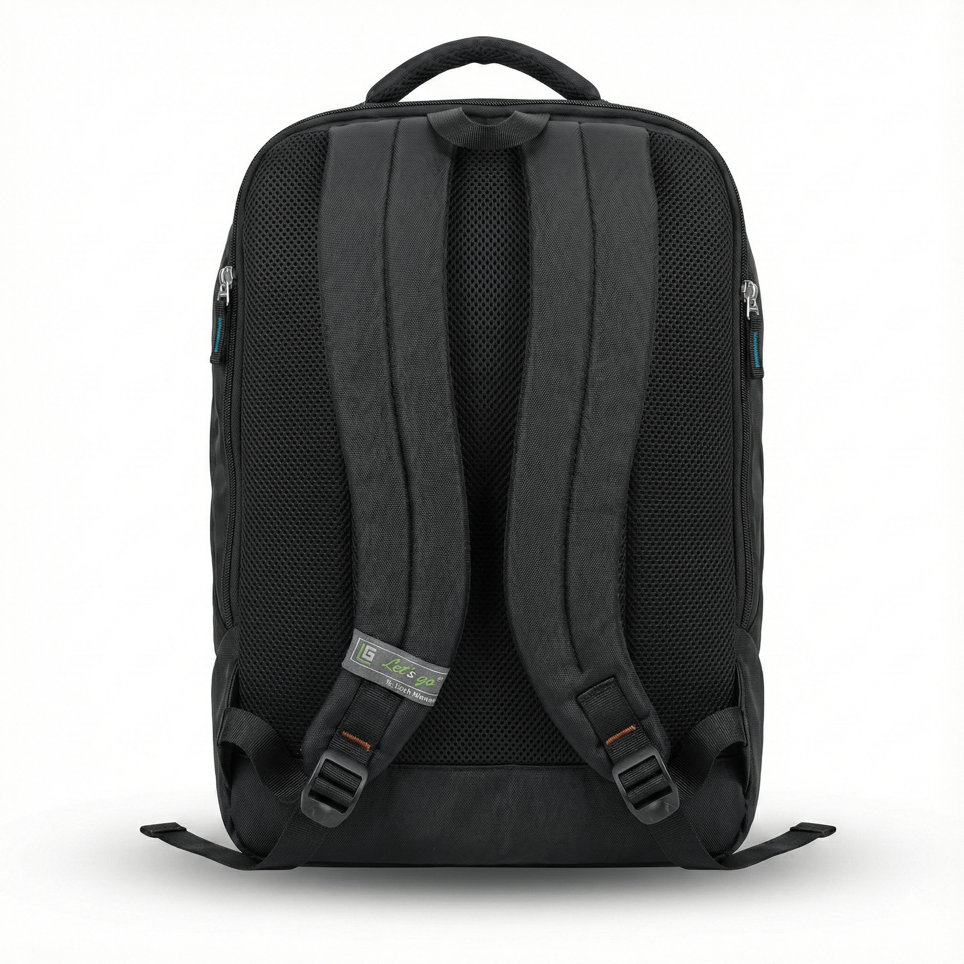 Let’s Go Premium Black Backpack – Lightweight, Stylish & Durable | Everyday Use | School • College • Travel - Let's Go