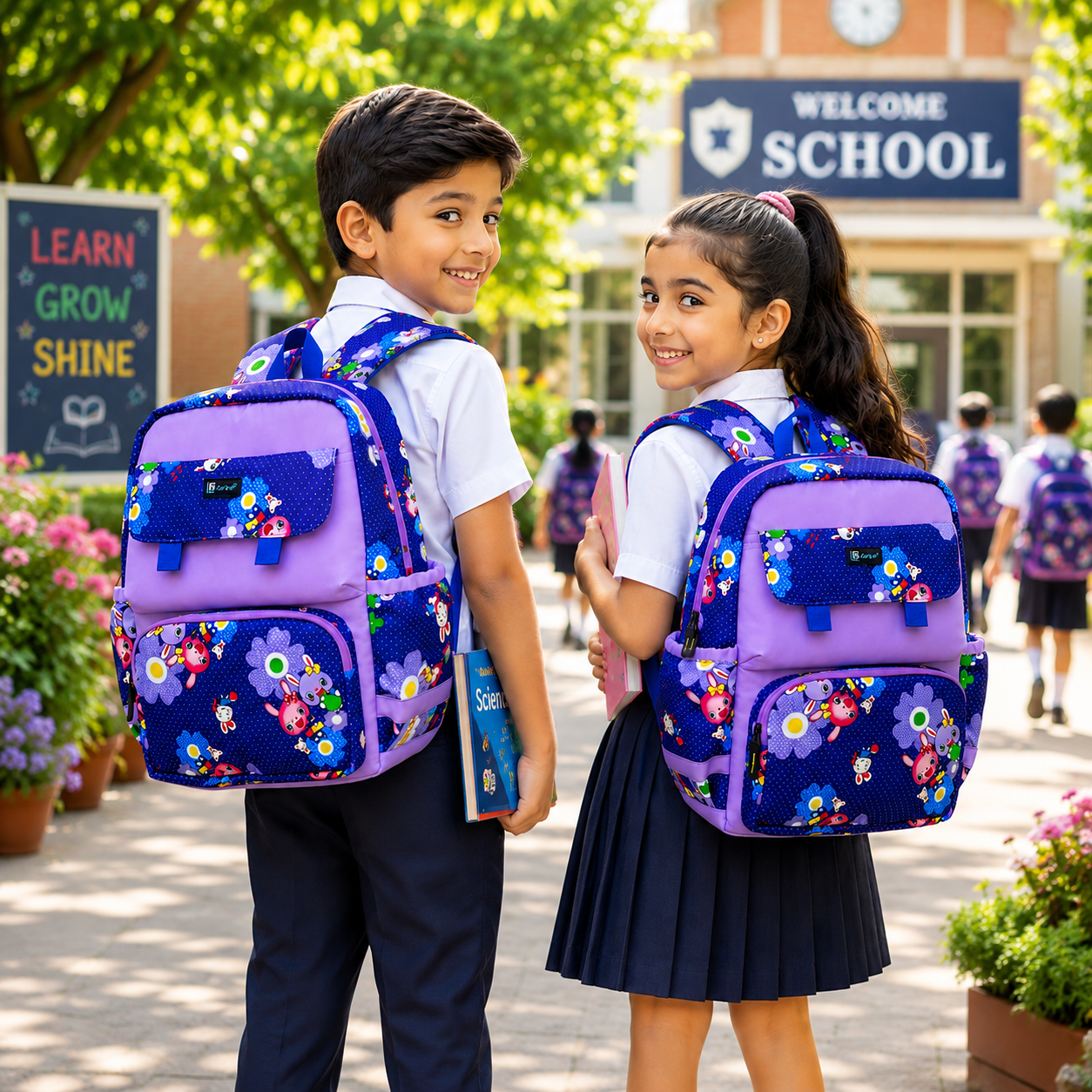 Let’s Go Stylish Printed Backpack for Girls | School, College & Travel Bag - Let's Go