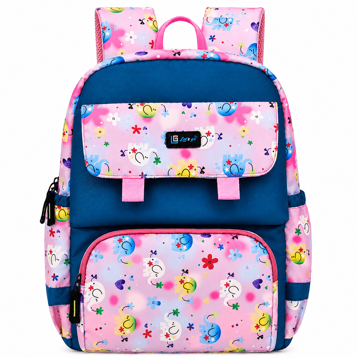 Let’s Go Stylish Printed Backpack for Girls | School, College & Travel Bag - Let's Go