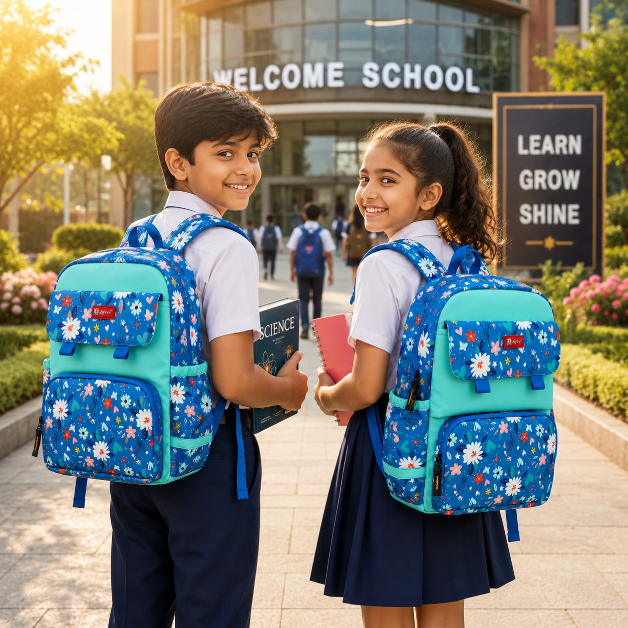 Let’s Go Stylish Printed Backpack for Girls | School, College & Travel Bag - Let's Go