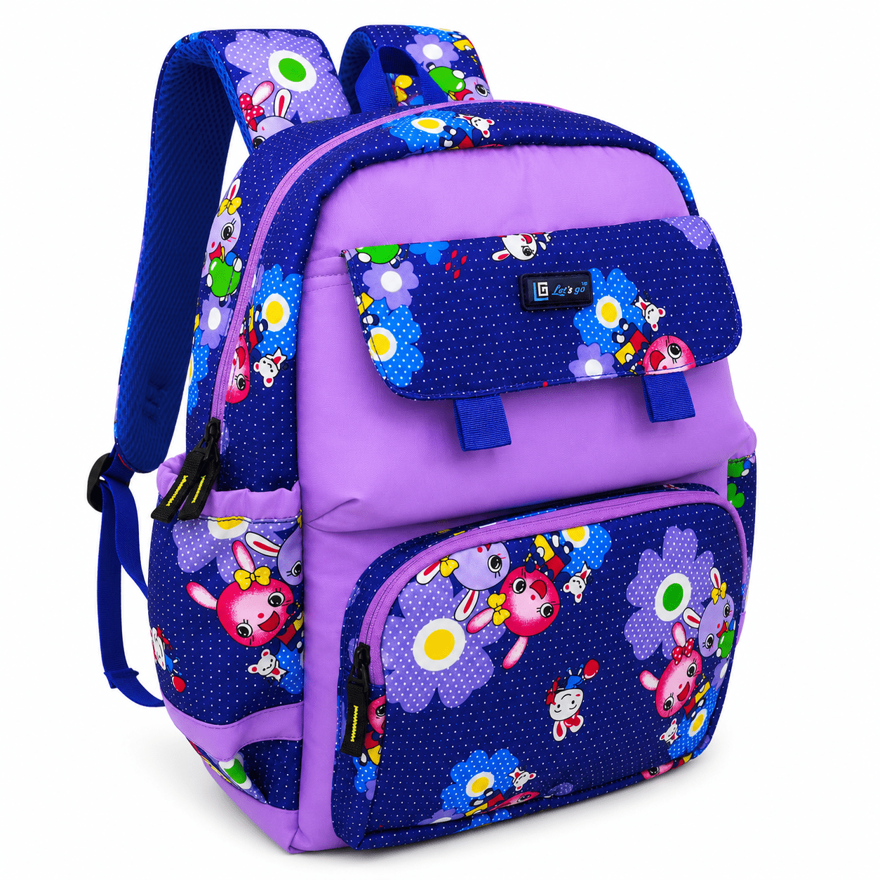 Let’s Go Stylish Printed Backpack for Girls | School, College & Travel Bag - Let's Go