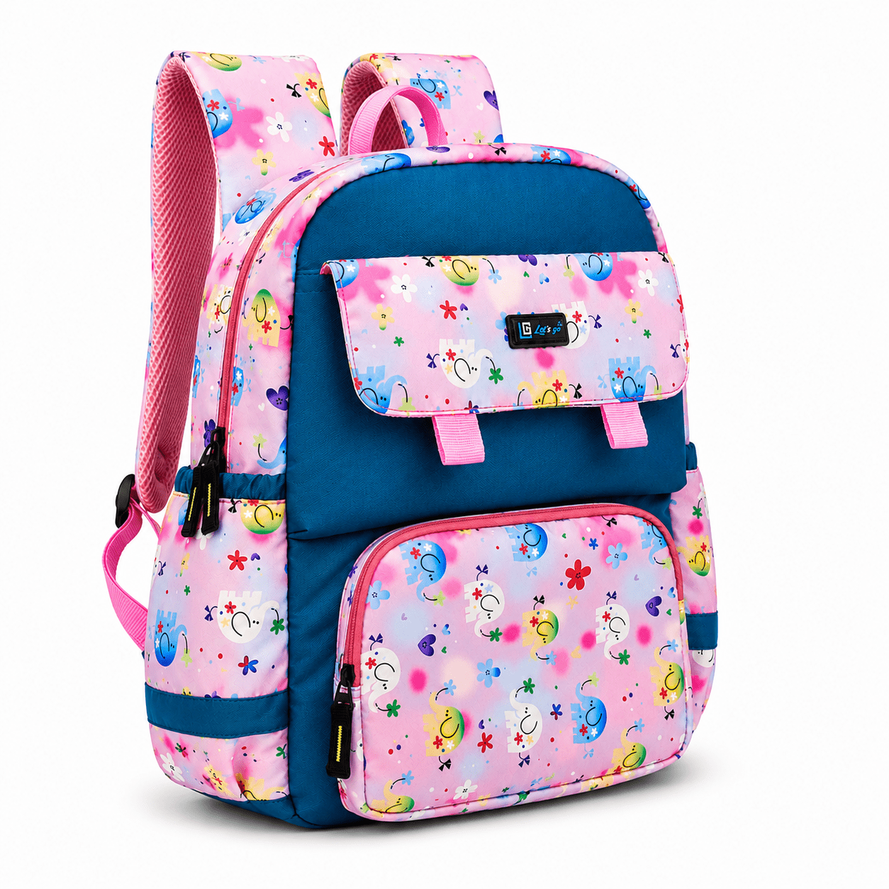 Let’s Go Stylish Printed Backpack for Girls | School, College & Travel Bag - Let's Go