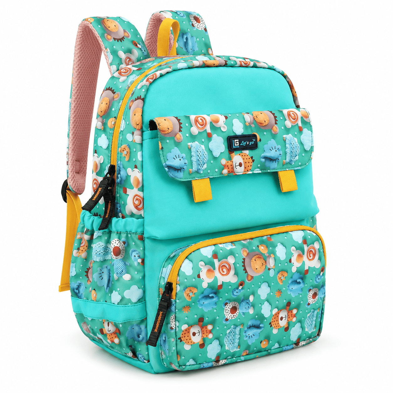 Let’s Go Stylish Printed Backpack for Girls | School, College & Travel Bag - Let's Go