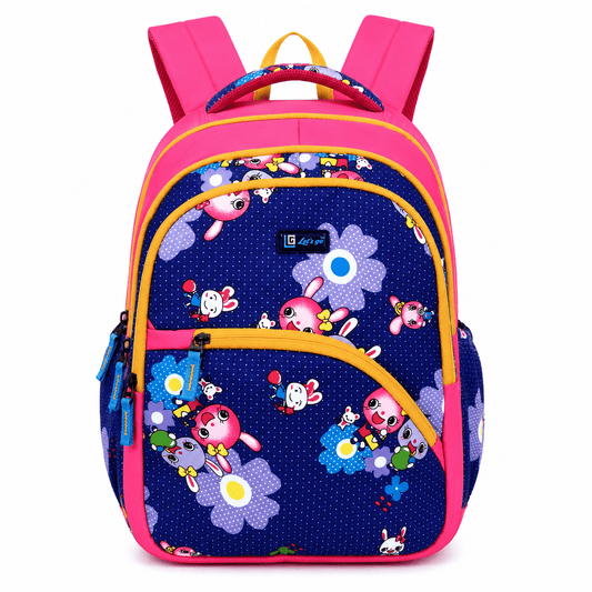 Let’s Go Stylish Printed Backpack for Girls | School, College, Travel & Daily Use Lightweight Backpack - Let's Go