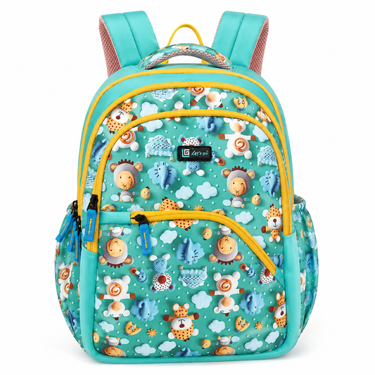 Let’s Go Stylish Printed Backpack for Girls | School, College, Travel & Daily Use Lightweight Backpack - Let's Go