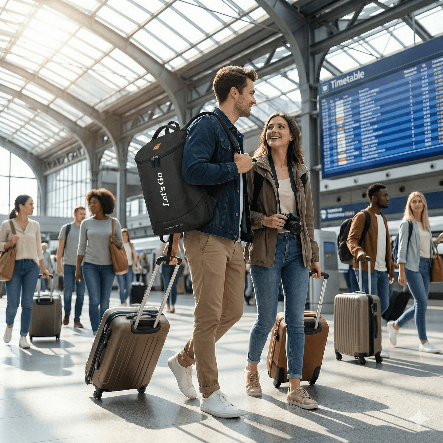 Let’s Go® Unisex Multi - Purpose 30L Travel & Laptop Backpack | Water - Resistant, Lightweight, Laptop - Friendly - Let's Go