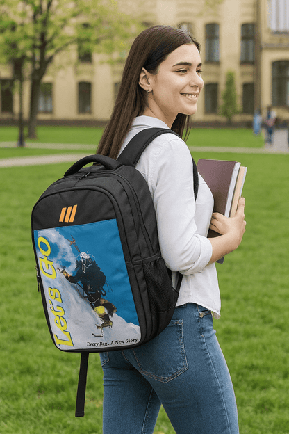 Let’s Go Unisex Travel & Lifestyle Laptop Backpack | Lightweight, Water - Resistant, Multi - Compartment Bag - Let's Go