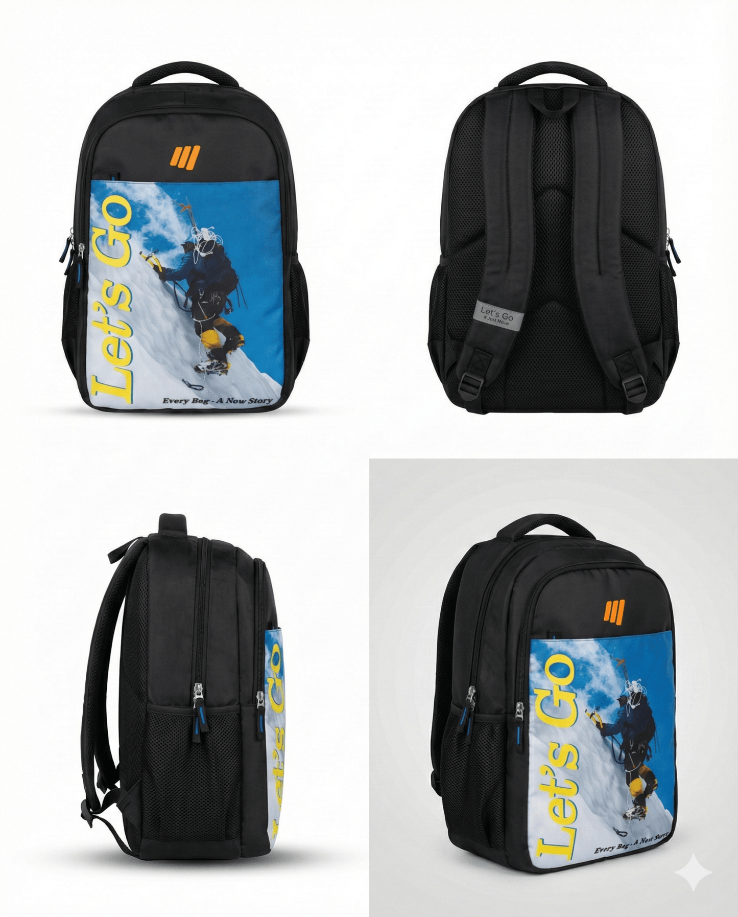 Let’s Go Unisex Travel & Lifestyle Laptop Backpack | Lightweight, Water - Resistant, Multi - Compartment Bag - Let's Go