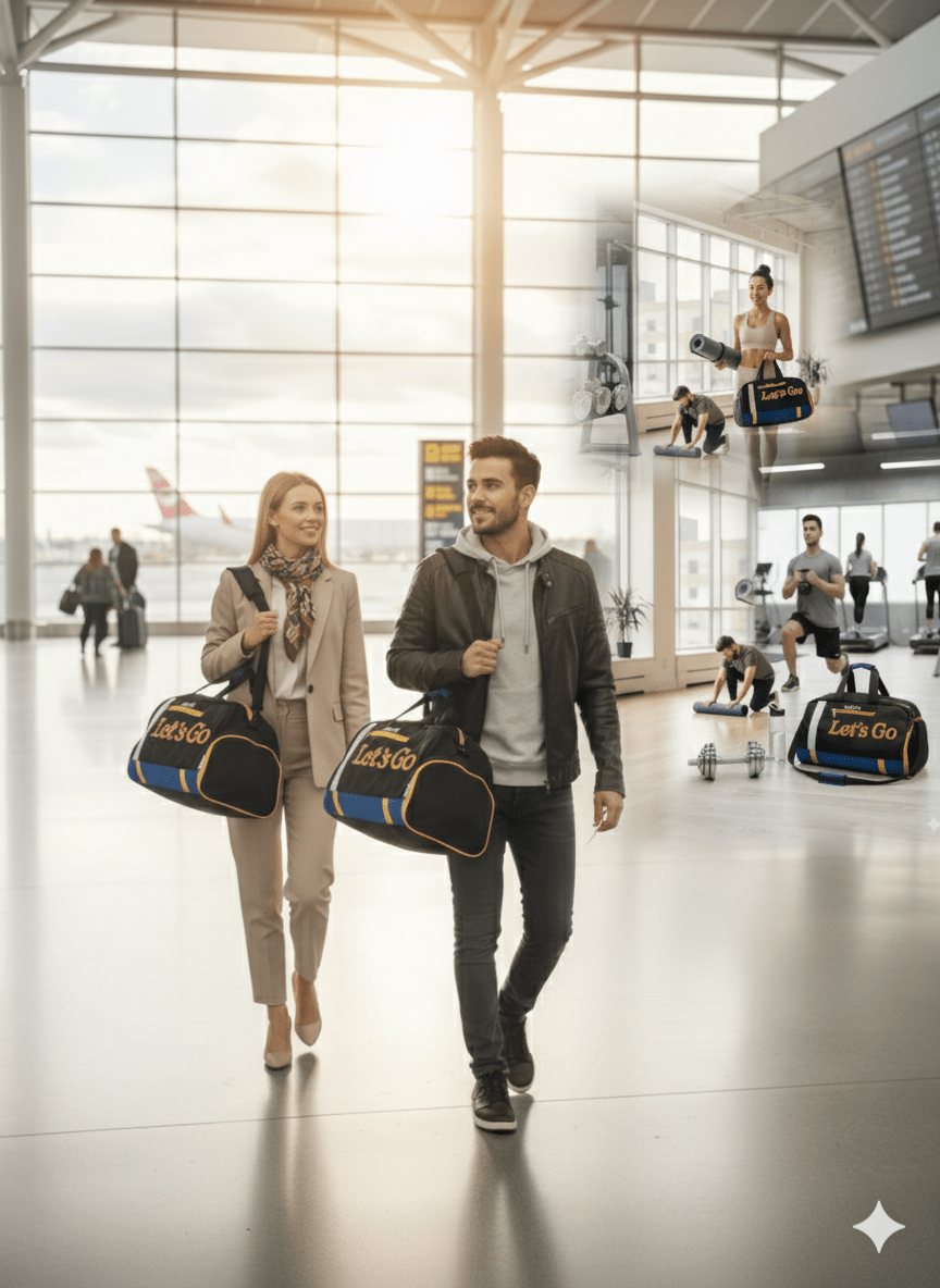 Premium Travel & Gym Duffel Bag – Stylish, Spacious & Durable - Let's Go